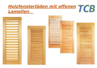 Holzfenster mit offenen Lamellen Tischlerei Construct & Beschlaghandel TCB Potsdam